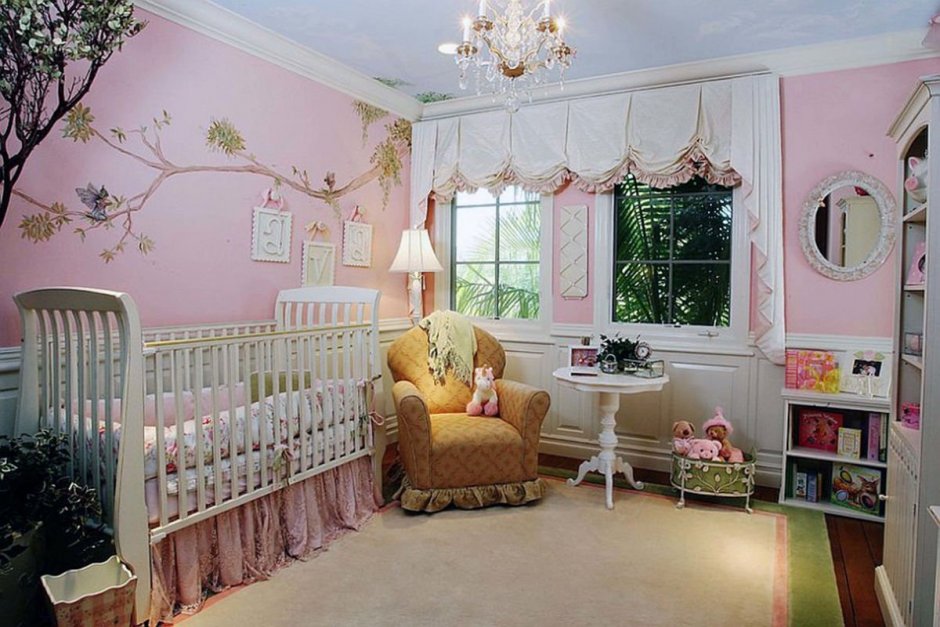 Комната для новорожденной девочки