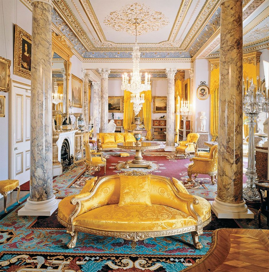 Букингемский дворец внутри спальня королевы