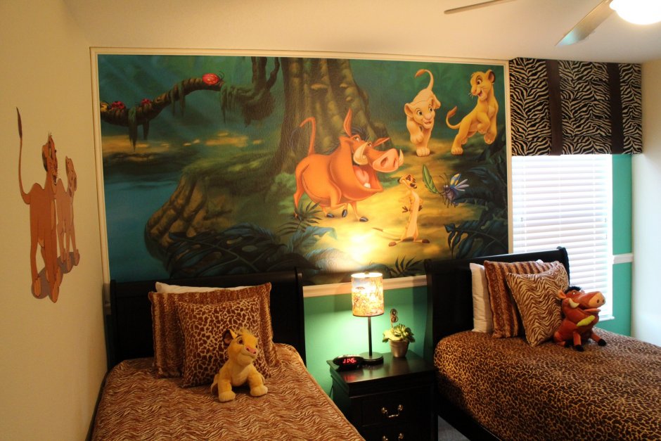 Детская комната в стиле Король Лев