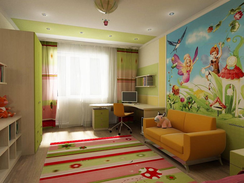 Дизайн детской комнаты эконом вариант (35 фото)