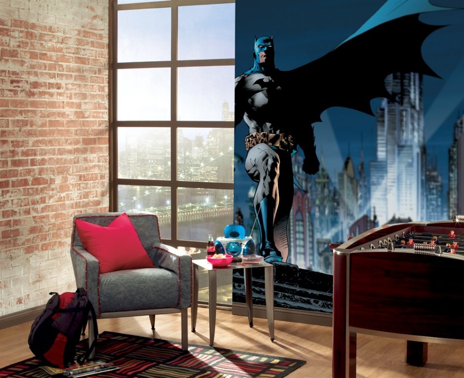 Комната в стиле Бэтмен