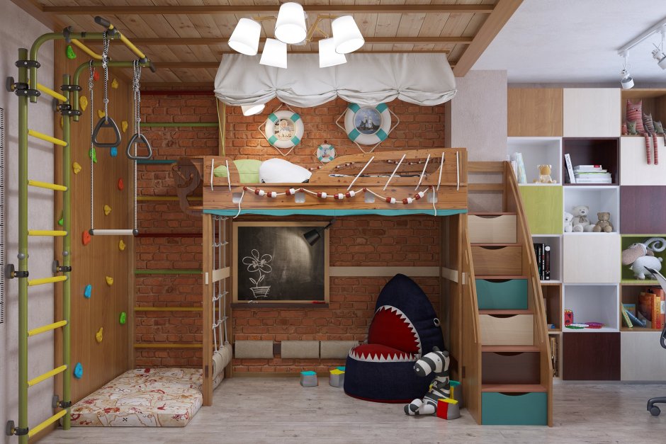 Детская комната домик