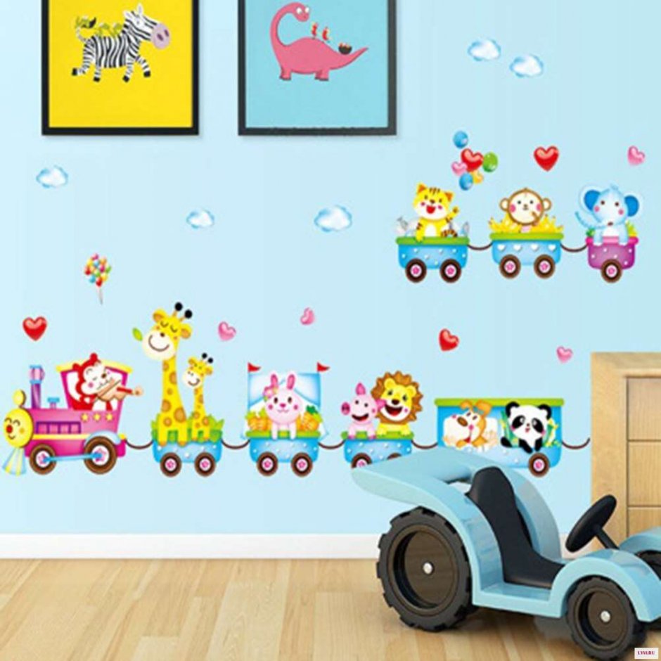 Машинки на стену в детскую