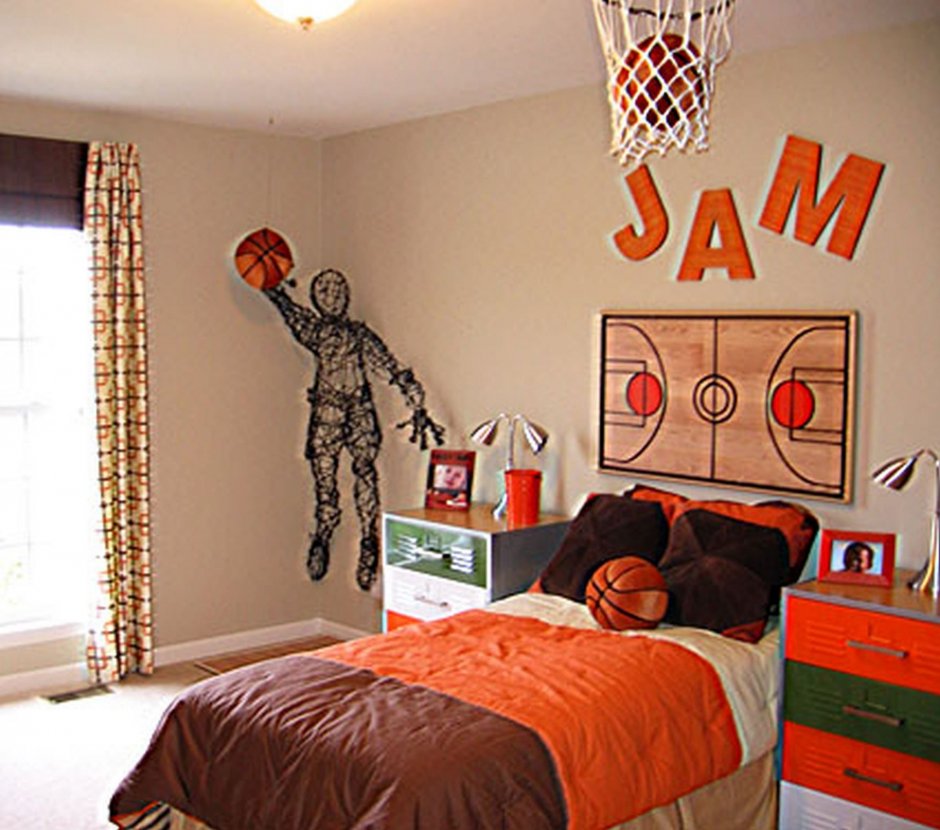 Спальня баскетболиста
