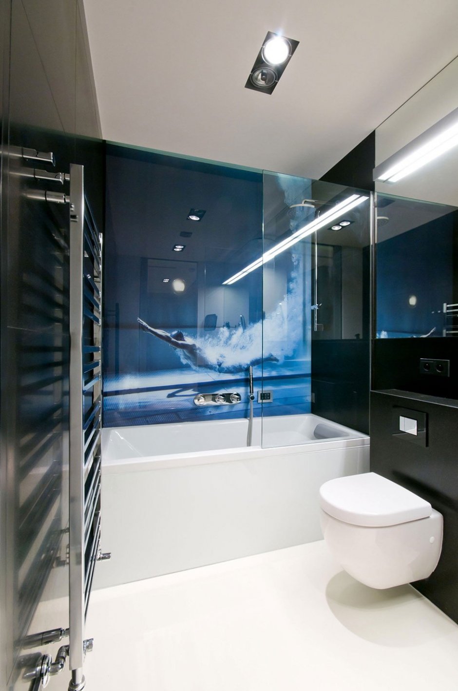 Ванная в современном стиле в квартире