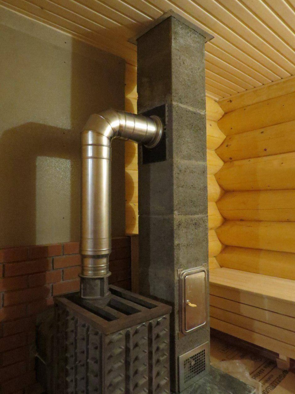 Керамический дымоход Шидель в бане