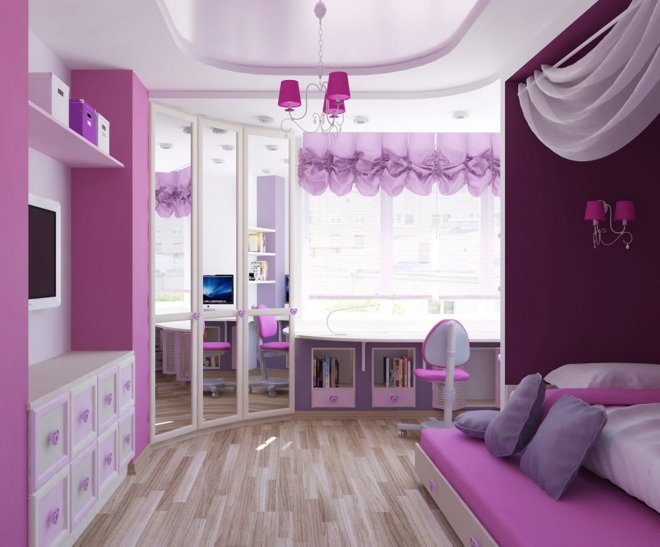 Белорусская мебель детская лилового цвета