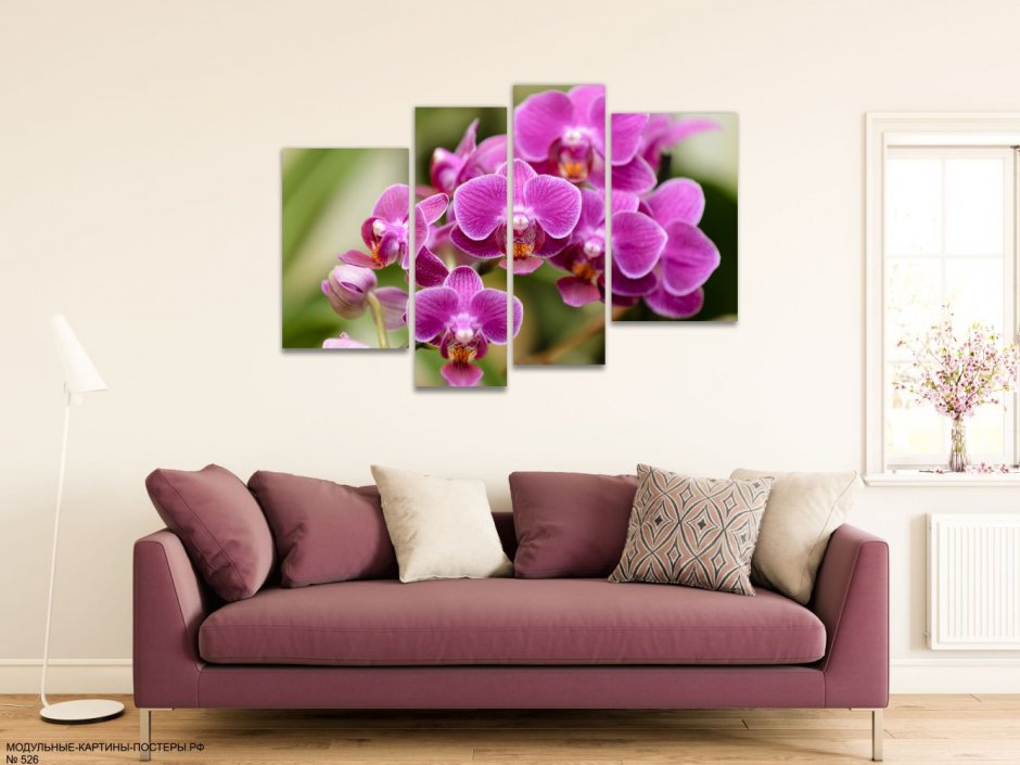 Картина Орхидея в интерьере