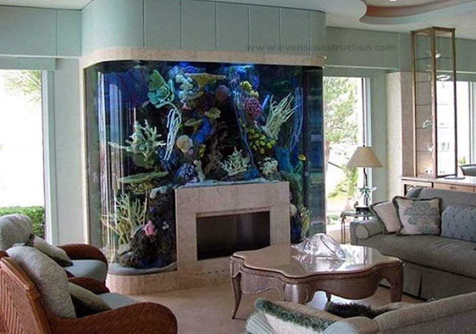 Красивые аквариумы в квартире