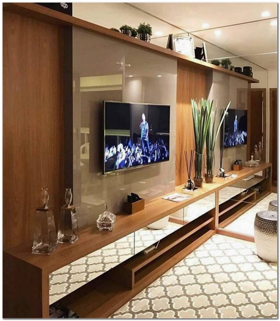 Мебель для зоны телевизора в гостиной