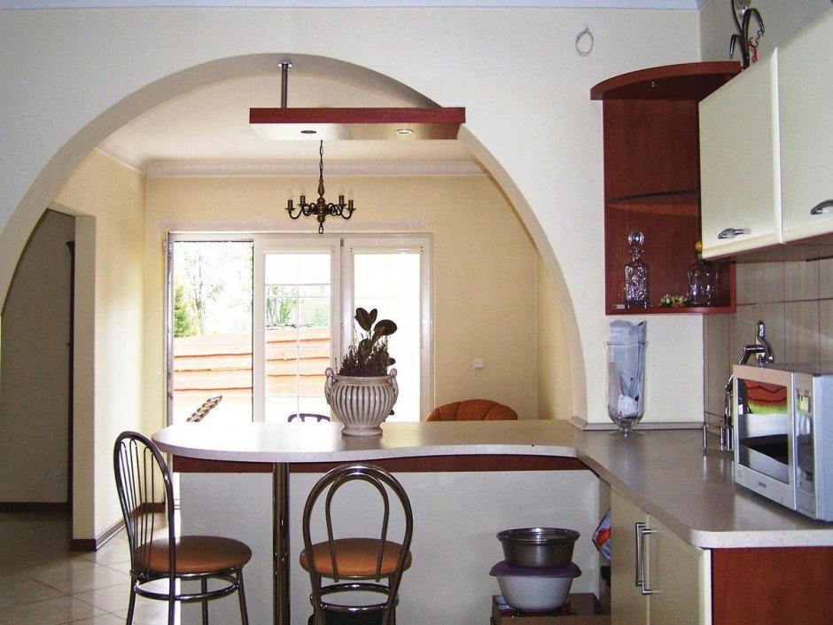 Красивые арки на кухню