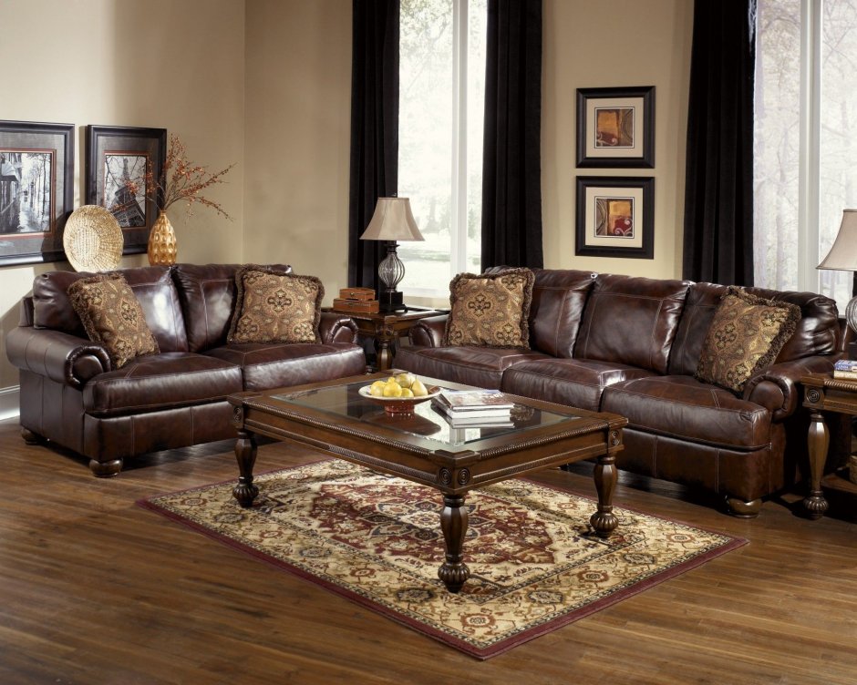 Кожаный диван Ashley Furniture-8060333