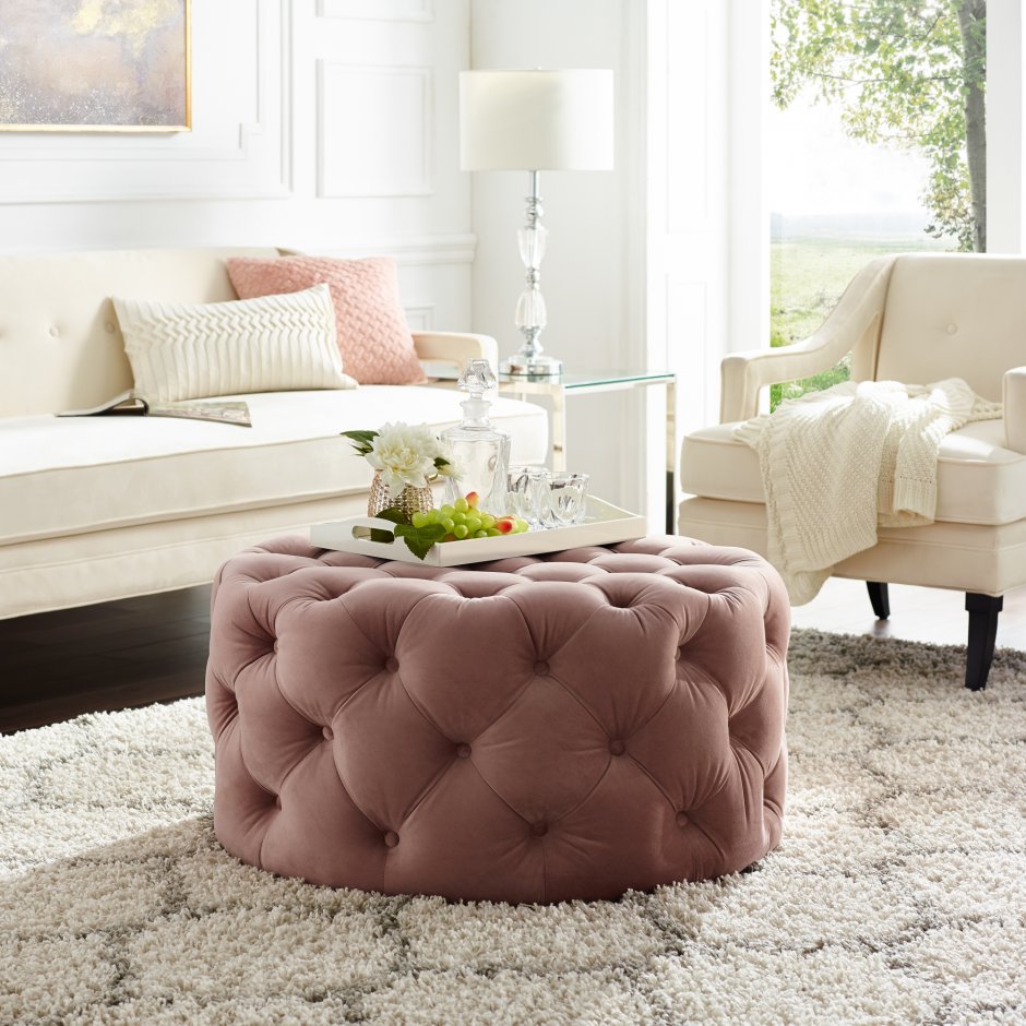 Пуф Grace Round Tufted Ottoman