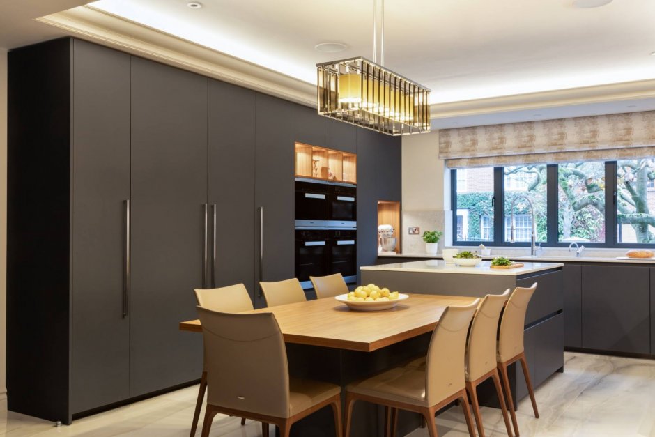 Кухня лавандового цвета