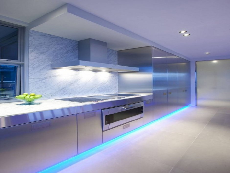 Светодиодный свет на кухне