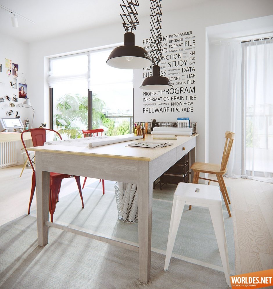 Кухонный стол в скандинавском стиле (60 фото)