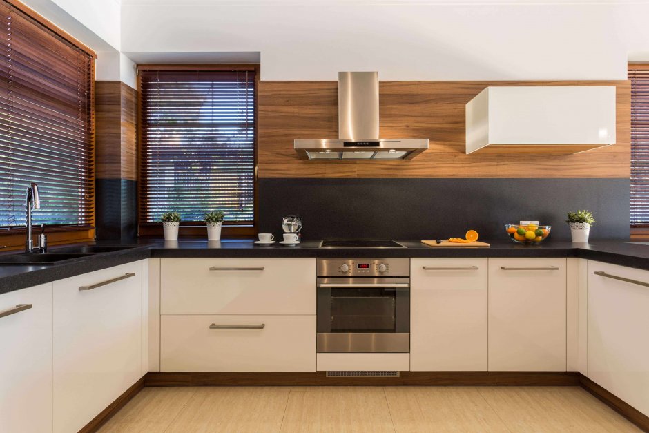 Кухонный гарнитур в стиле Модерн угловой
