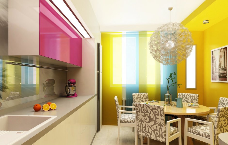 Цветовые решения для стен в кухни