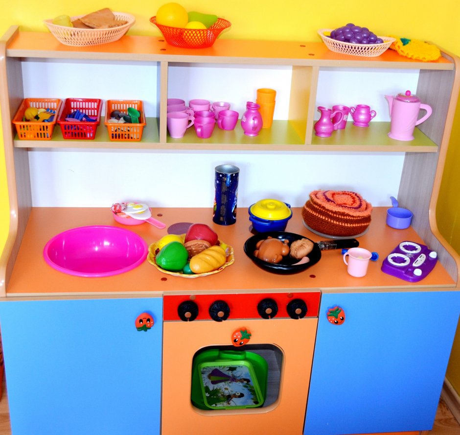 Зона детской кухни в детском саду