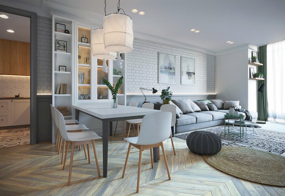 Интерьер гостиной кабинета