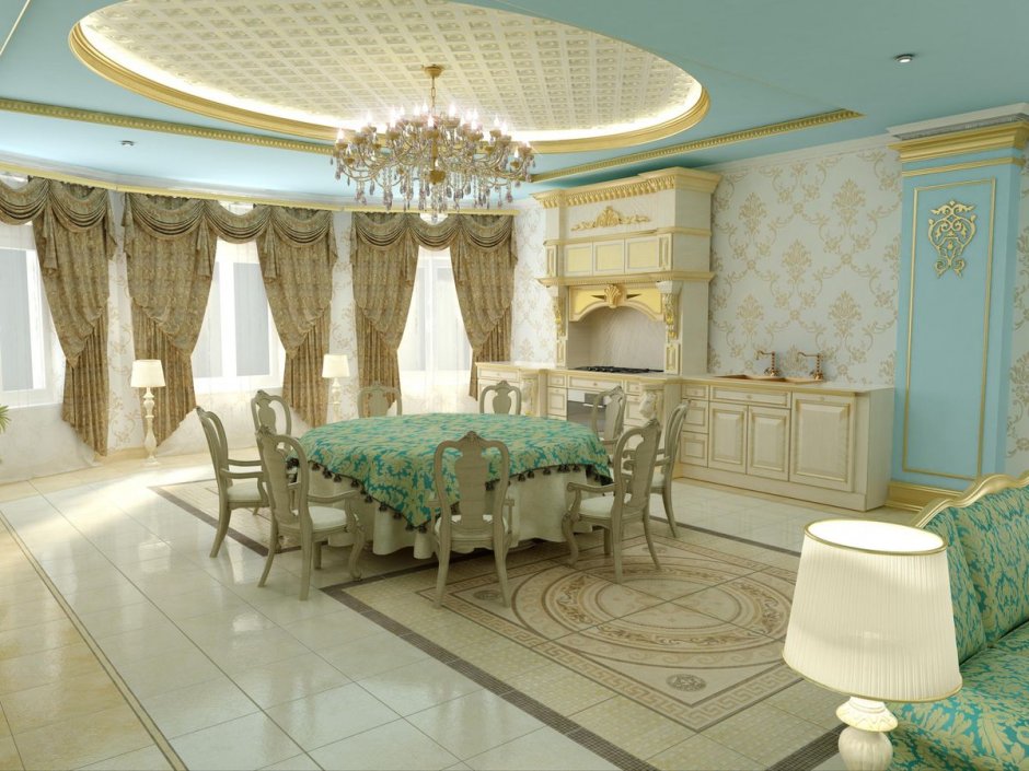 Гостиная в чеченском стиле