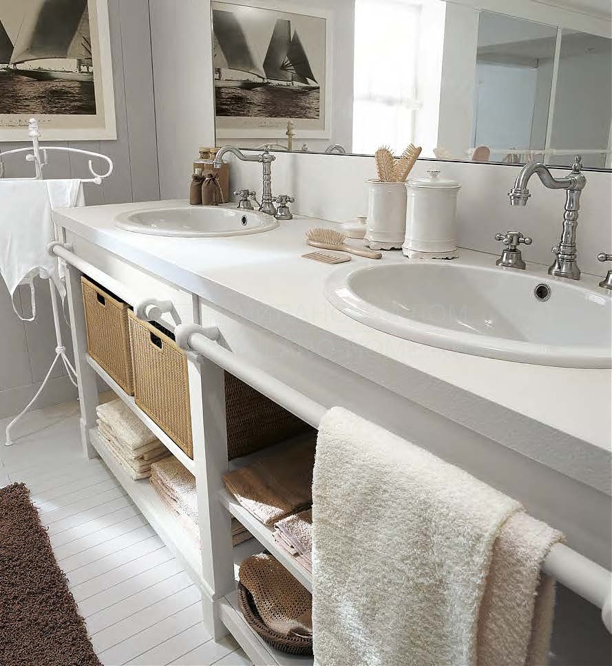 Столешница с двумя раковинами для ванной комнаты