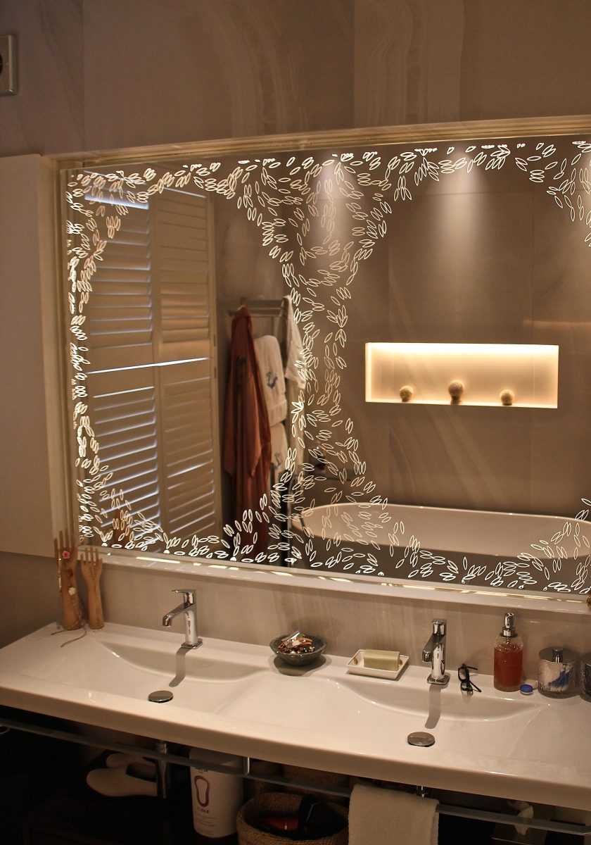 Дизайнерские зеркала в ванную