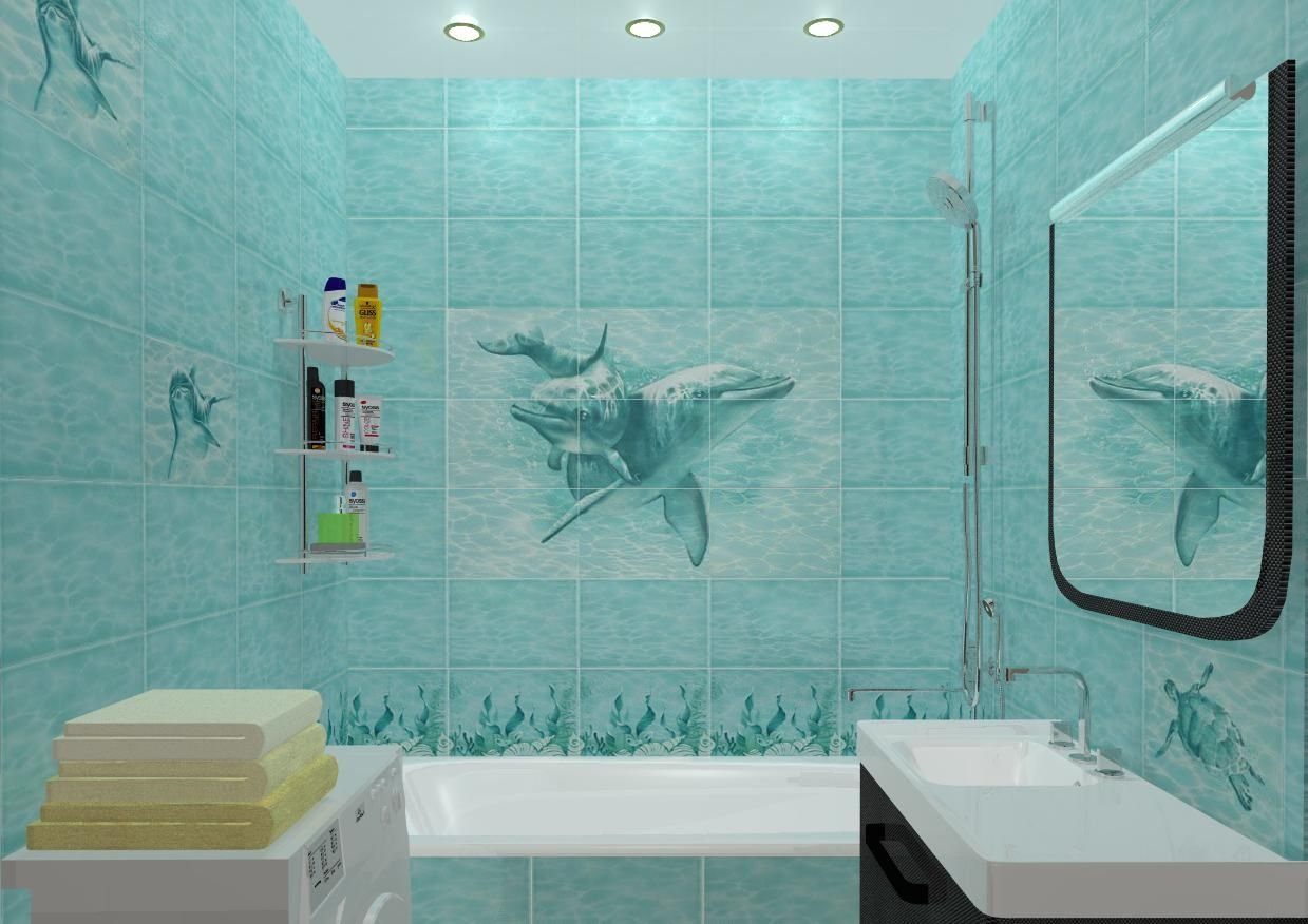 фото дельфина в ванной