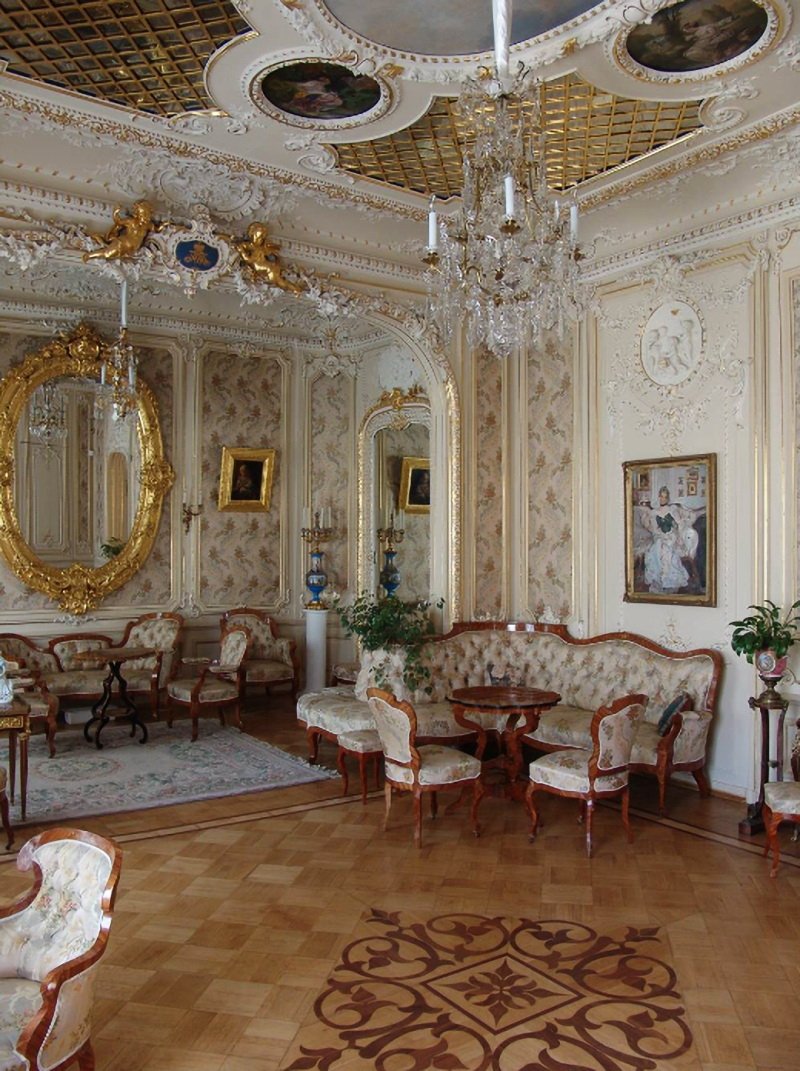 Голубая спальня Юсуповского дворца