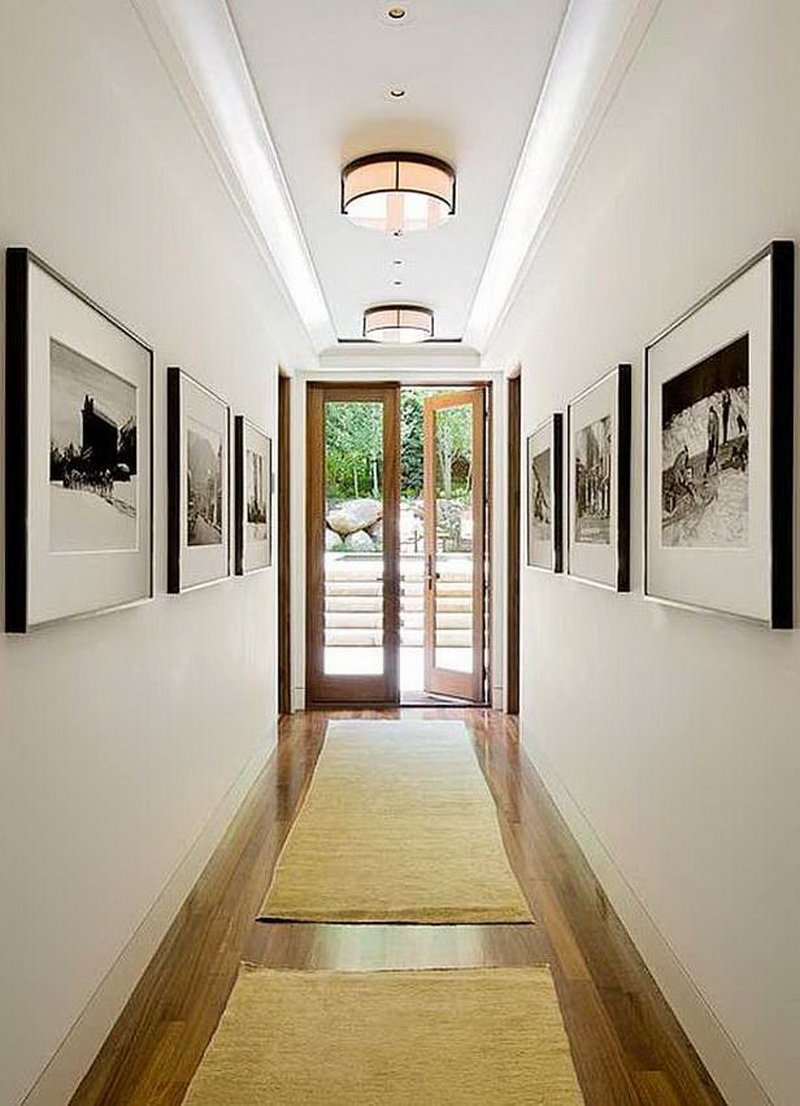 Освещение узкого коридора в квартире