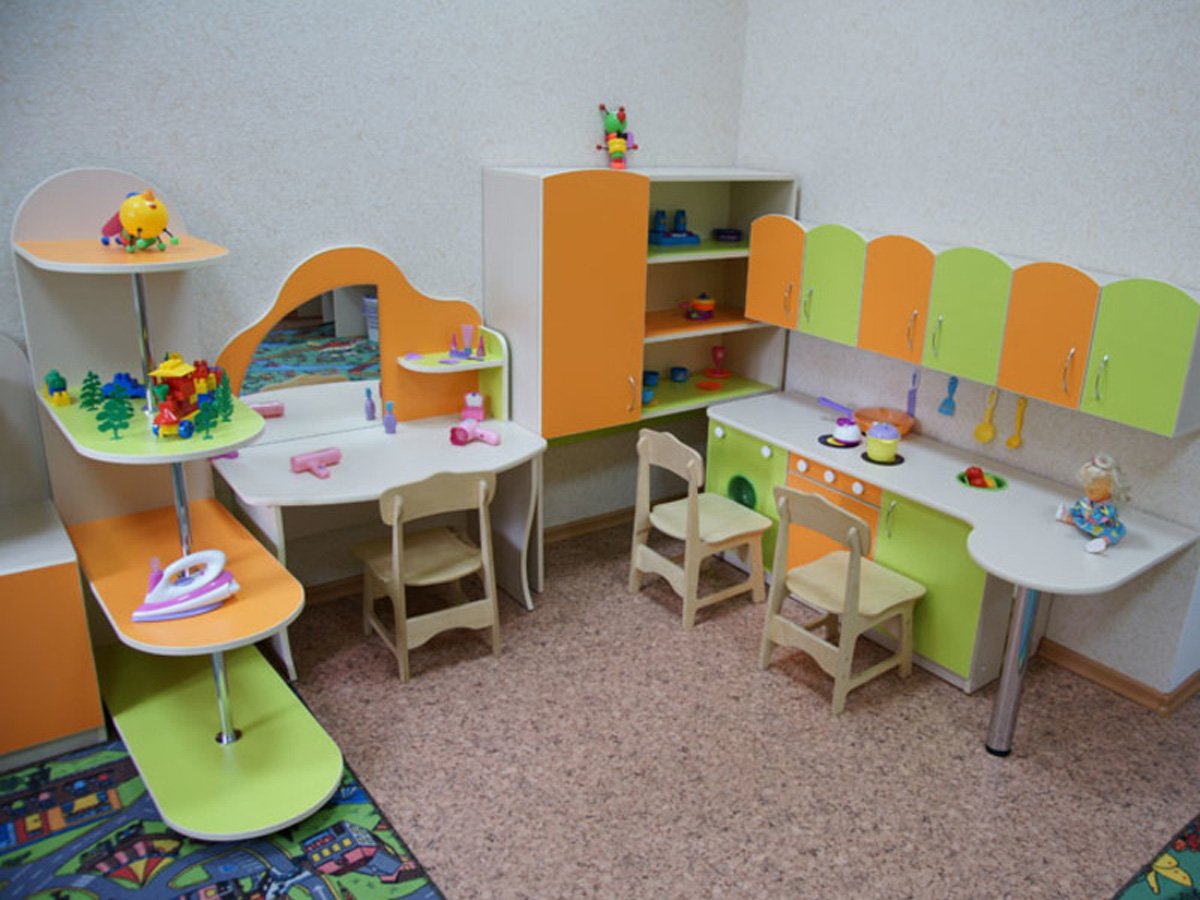 Виды и группы мебели в детских садах