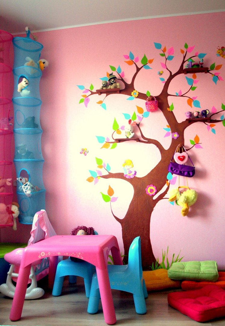 Декорация стен в детском саду