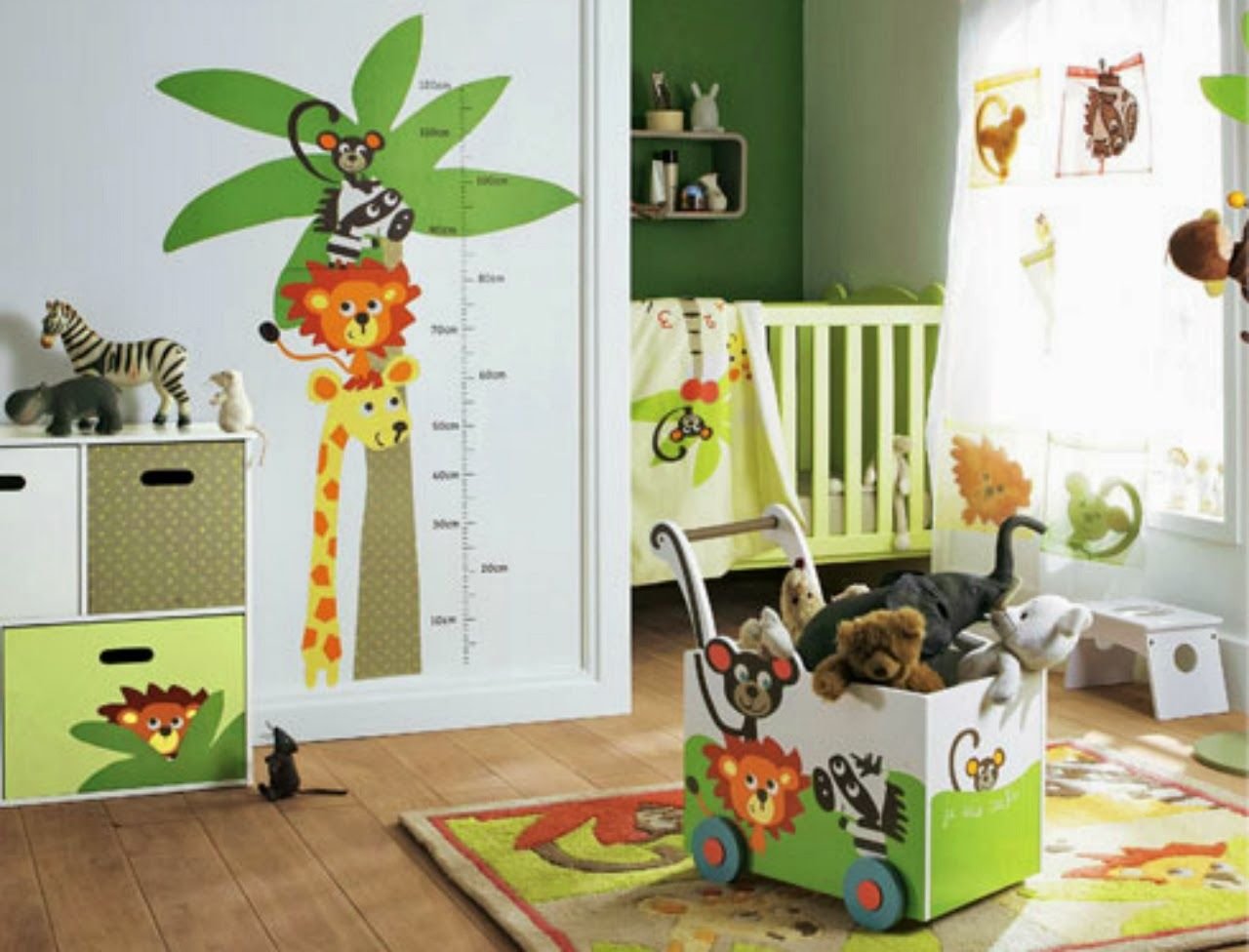 Детская комната в стиле джунгли