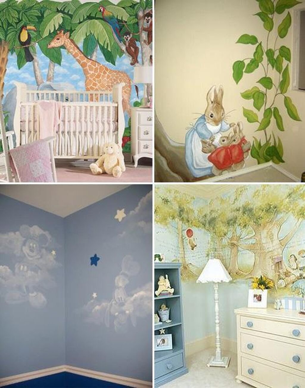 Роспись стен детская комната