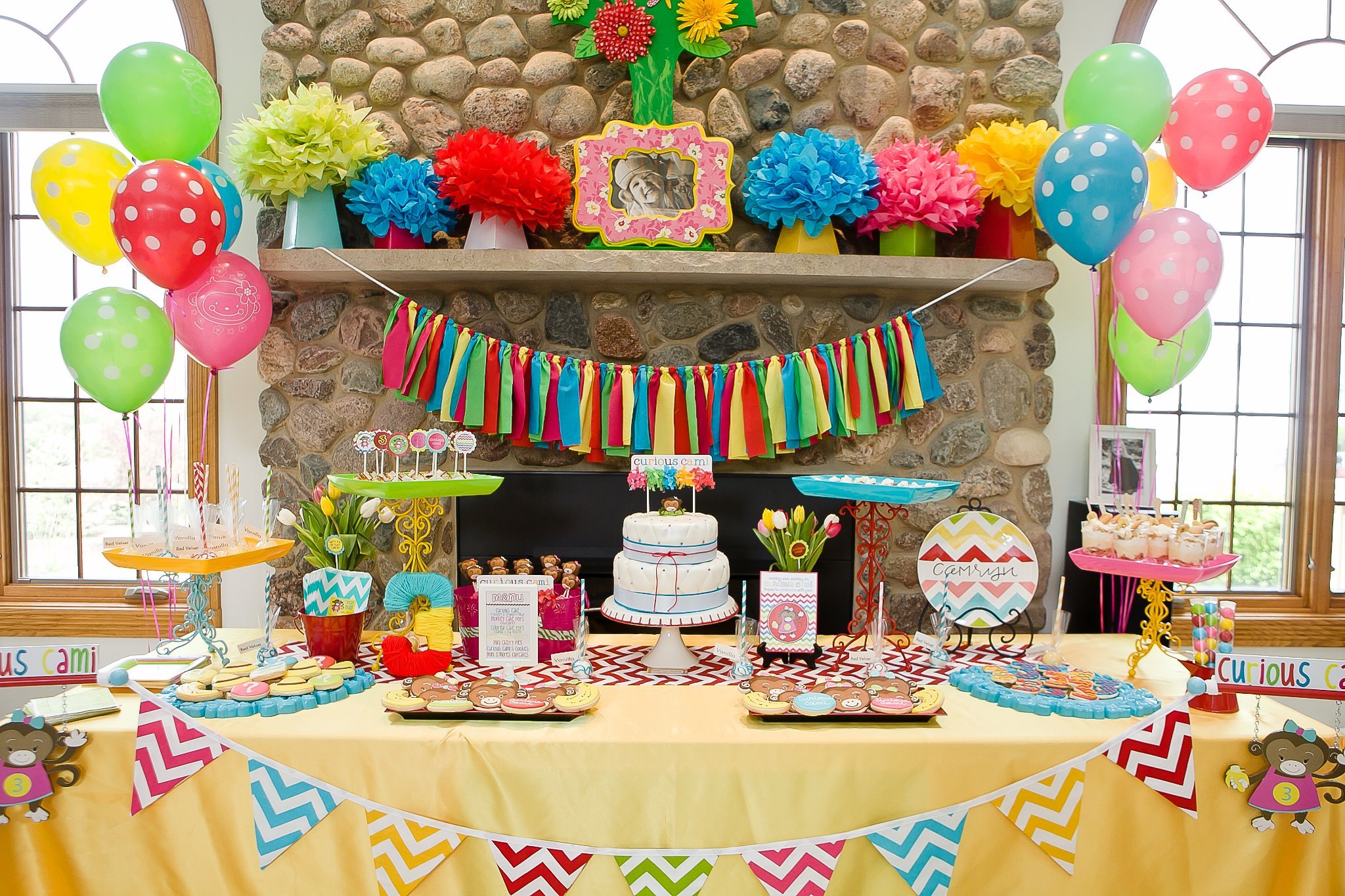 Декор детского стола на день рождения (56 фото)