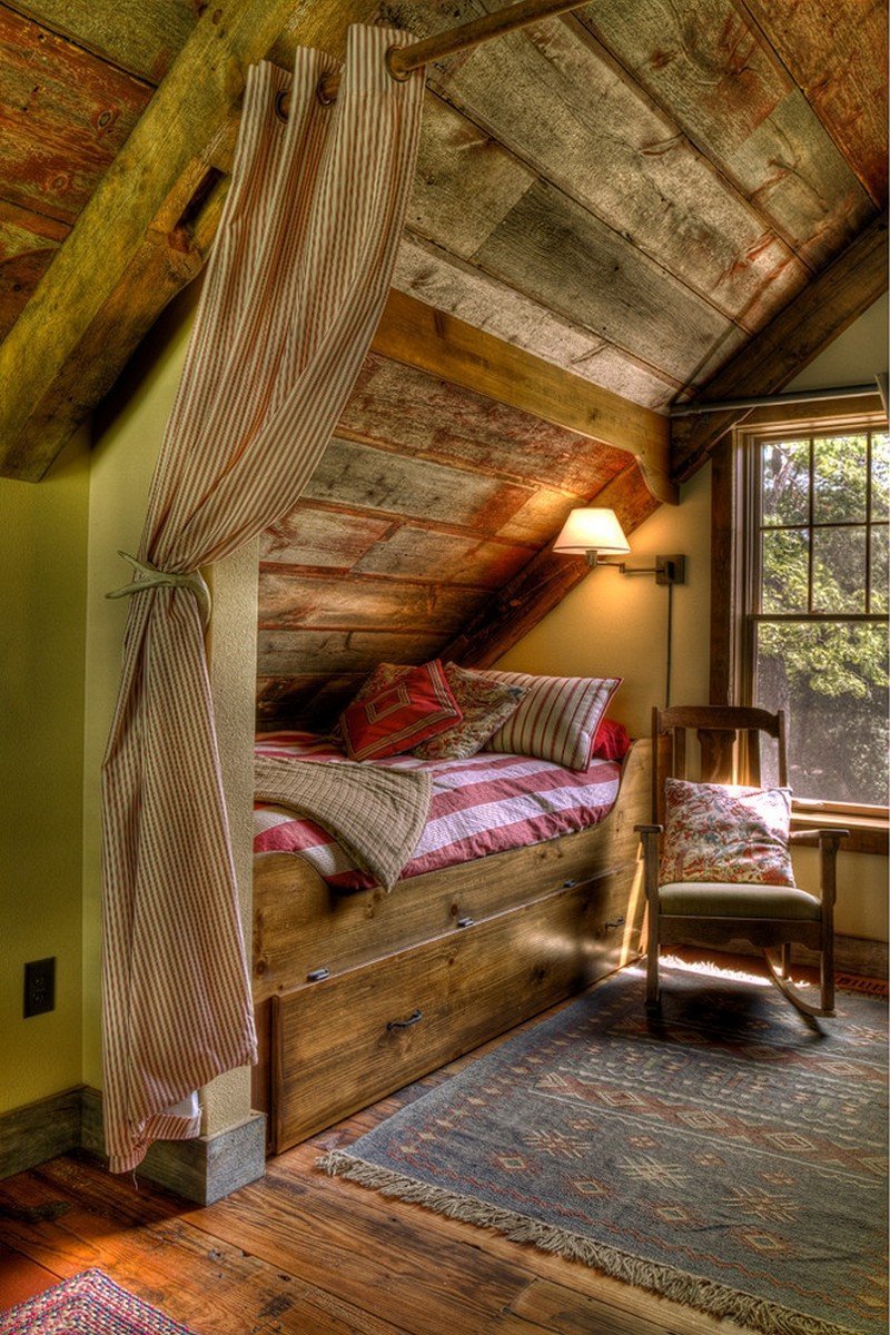 Спальная в деревенском стиле