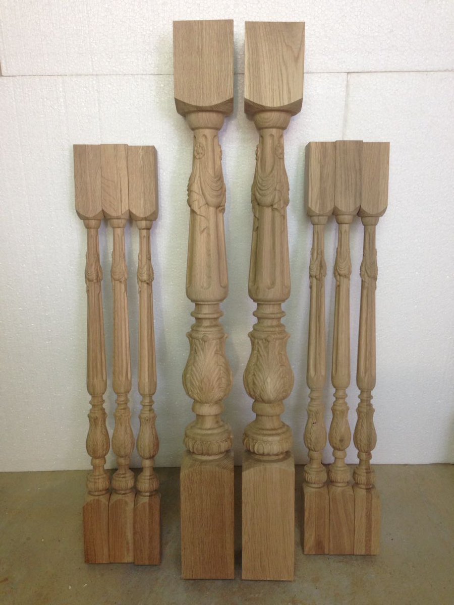 Столбы и балясины для деревянных лестниц