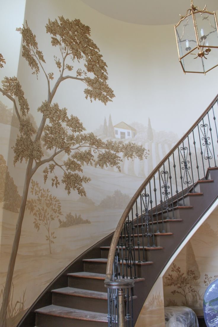 Фрески на стену лестницы