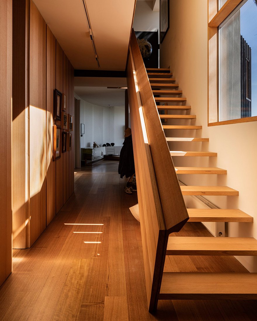 Бамбук в дизайне лестницы