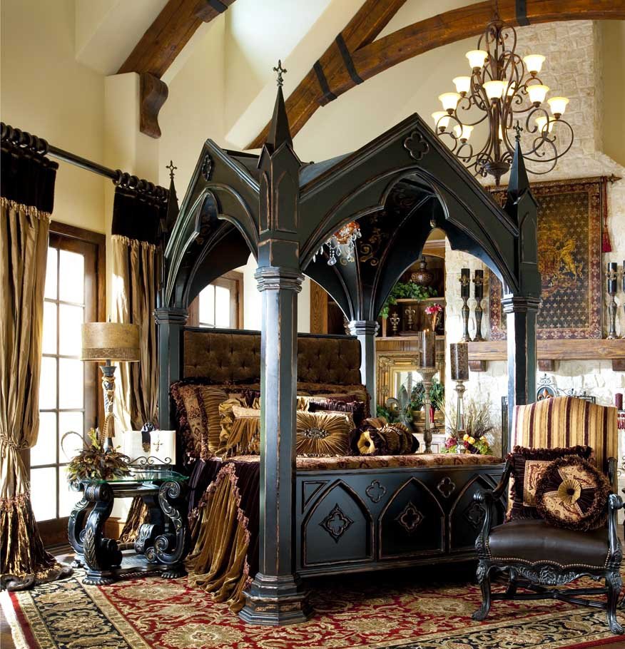Спальня в викторианском стиле Готика