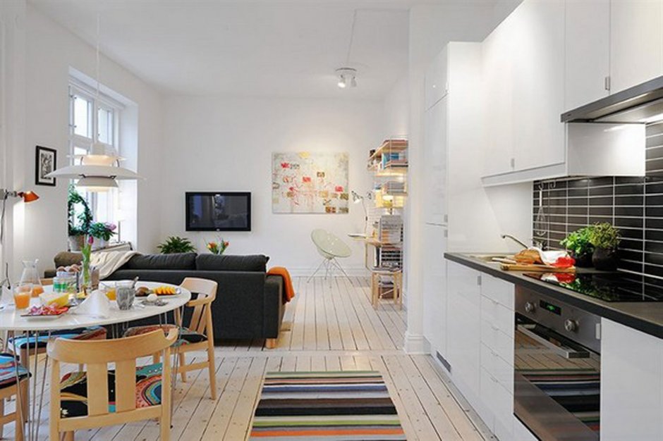 Скандинавский стиль для маленьких квартир