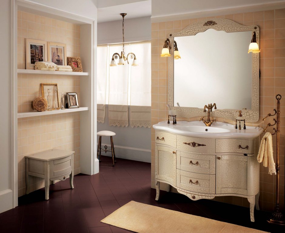Мебель для ванной комнаты в классическом стиле