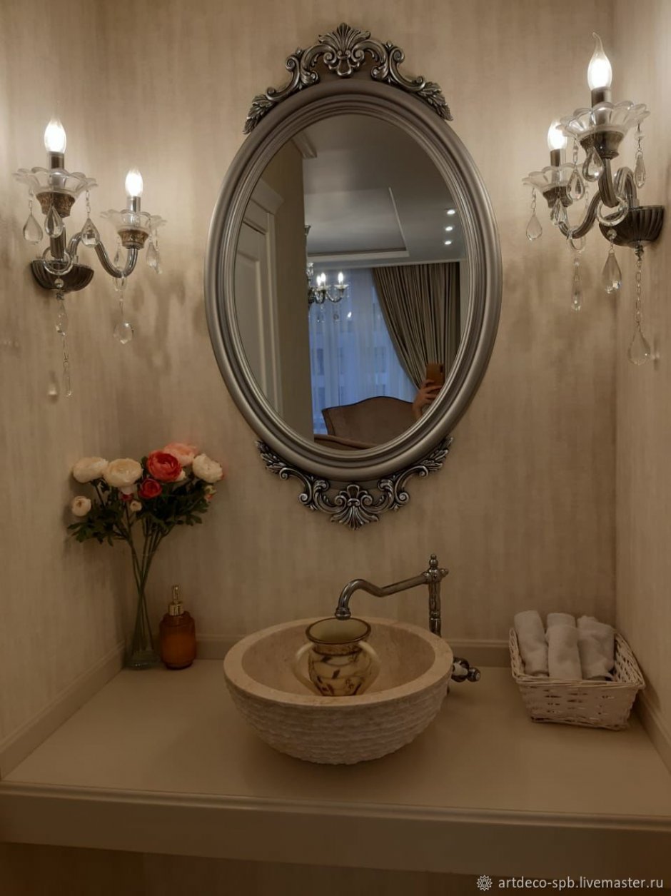 Зеркало в интерьере ванной