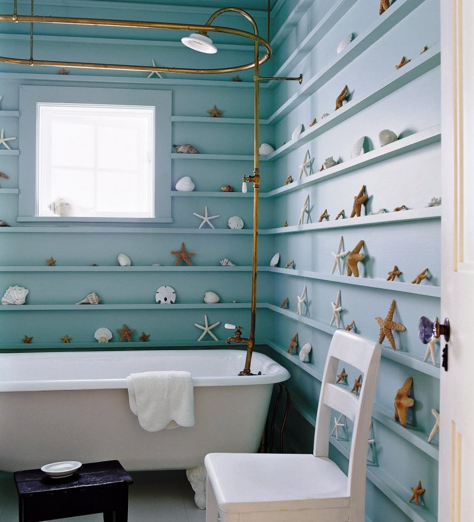Декор ванной в морском стиле