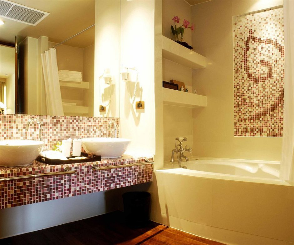 Ванная комната с мозаикой 5 кв.м