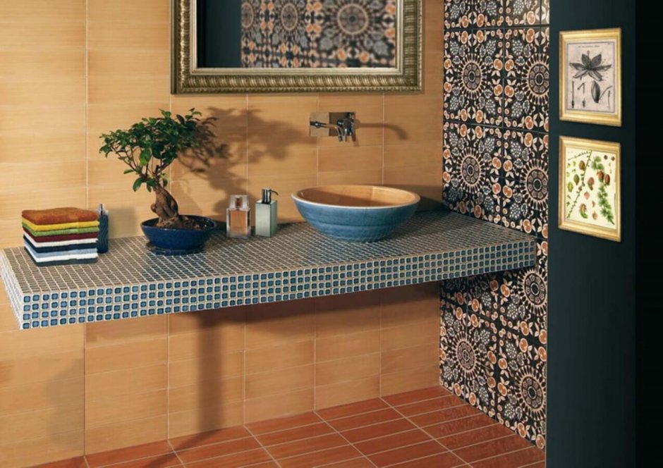 Плитка для ванной комнаты Средиземноморский стиль