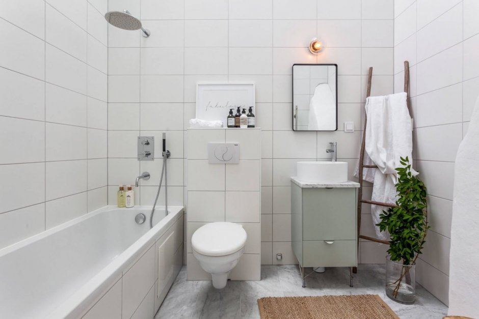 Плитка в скандинавском стиле для ванной