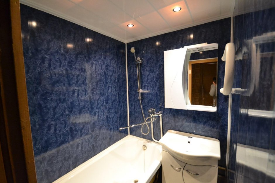 Ванная комната отделанная панелями