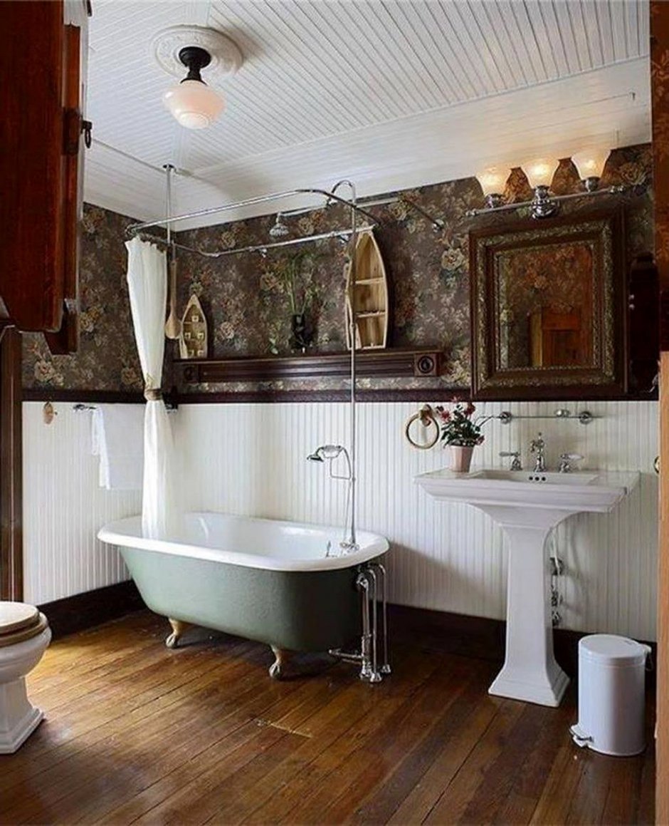 Ванная комната в стиле фармхаус