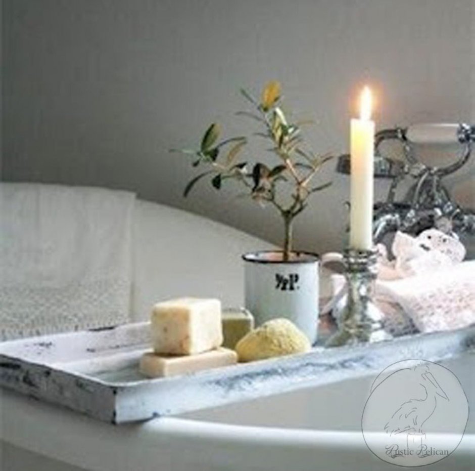Романтичное освещение в ванной